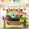 Wooden Easter Ornaments to Paint Spring Decoration Happy Easter Cutouts Unfinished 24PCS 3.5 inches, DIY Blank Unfinished Christmas Tree Wood Discs Ornament for Home Crafts Hanging